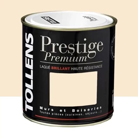 Tollens – Peinture acrylique laquée brillante 0,5 L – Voile de soie – Résistance aux chocs et rayures – Pour murs et boiseries (1/2)