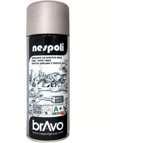 Peinture Aérosol NESPOLI - Zinc Galvanisation à froid (182012) 0,4 L