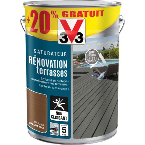 Saturateur Rénovation terrasses V33 Pin Iluka 5L + 20%