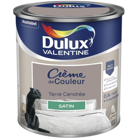 Peinture Crème De Couleur Satin Terre Cendrée 0,5 L - Dulux Valentine