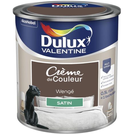Peinture Crème De Couleur Satin Wengé 0,5 L - Dulux Valentine
