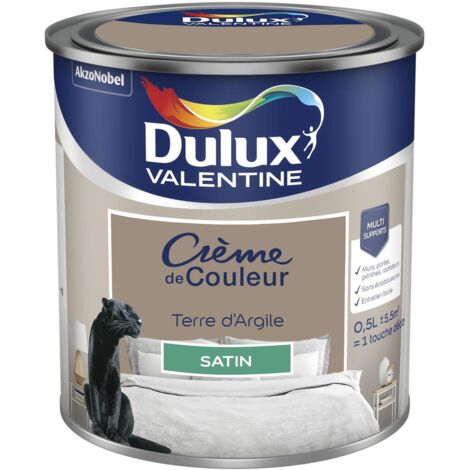 Peinture Crème De Couleur Satin Terre d'Argile 0,5 L - Dulux Valentine