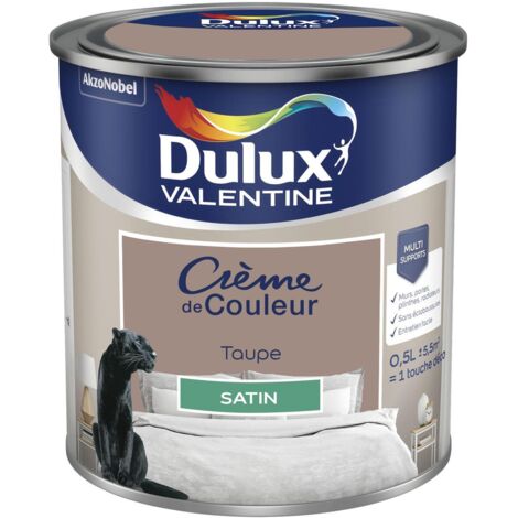 [PROMO] Peinture Crème De Couleur Satin Taupe 0,5 L - Dulux Valentine