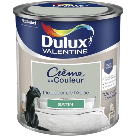 Peinture Crème De Couleur Satin Douceur de l'Aube 0,5 L - Dulux Valentine