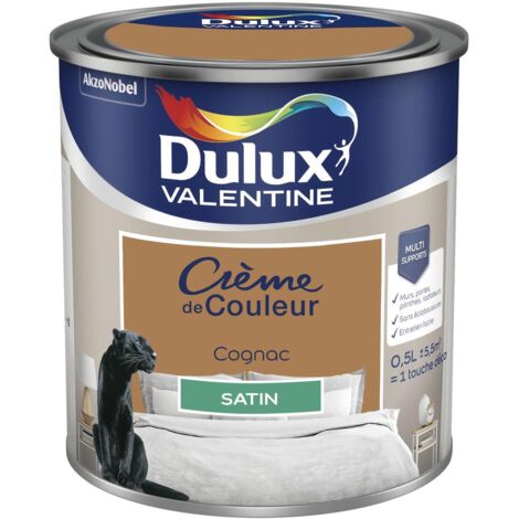 Peinture Crème De Couleur Satin Cognac 0,5 L - Dulux Valentine