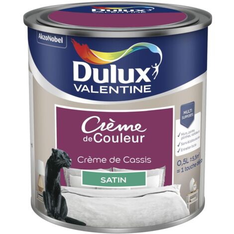 Peinture Crème De Couleur Satin Crème de Cassis 0,5 L - Dulux Valentine