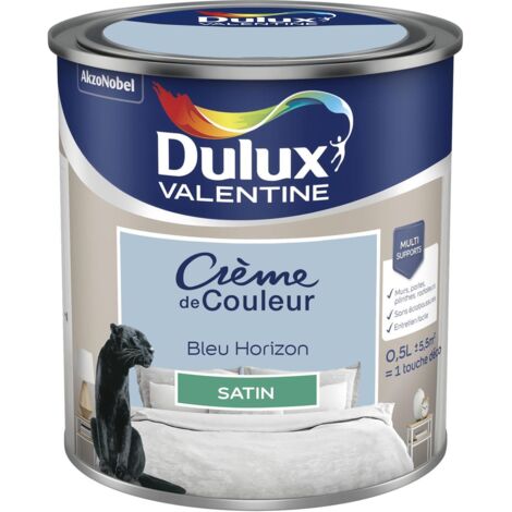 Peinture Crème De Couleur Satin Bleu Horizon 0,5 L - Dulux Valentine