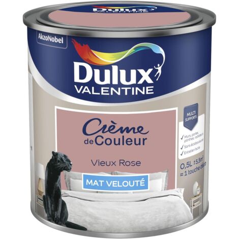 Peinture Crème De Couleur Mat Vieux Rose 0,5 L - Dulux Valentine