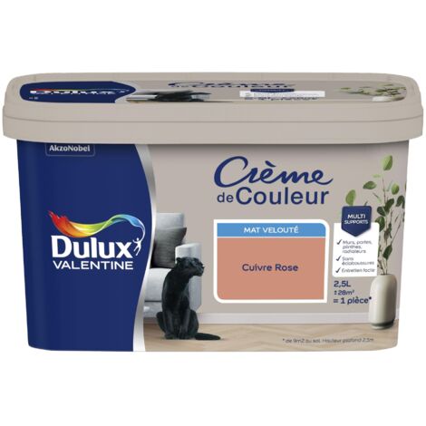 Peinture Crème De Couleur Mat Cuivre Rose 2,5 L - Dulux Valentine