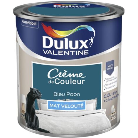 Peinture Crème De Couleur Mat Bleu Paon 0,5 L - Dulux Valentine