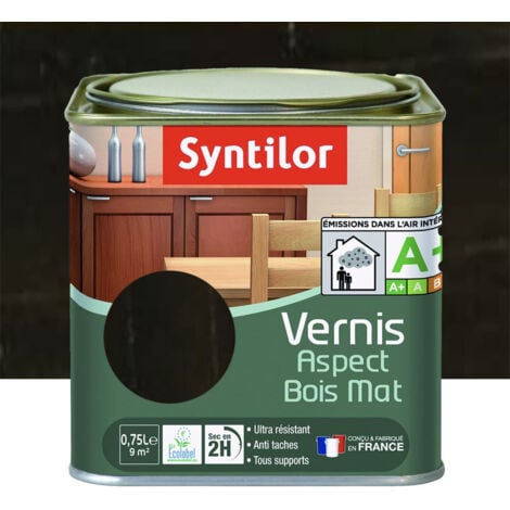 Vernis SYNTILOR Aspect Bois Mat Wengé 0,75 L