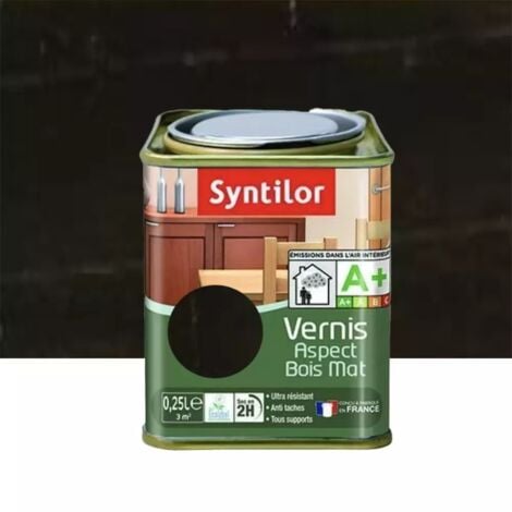 Vernis SYNTILOR Aspect Bois Mat Wengé 0,25 L