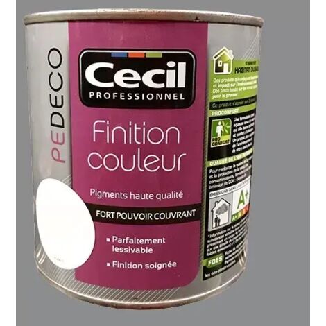 CECIL PE DECO Finition Couleur Gris béton Mat 0,5 L (1/2)