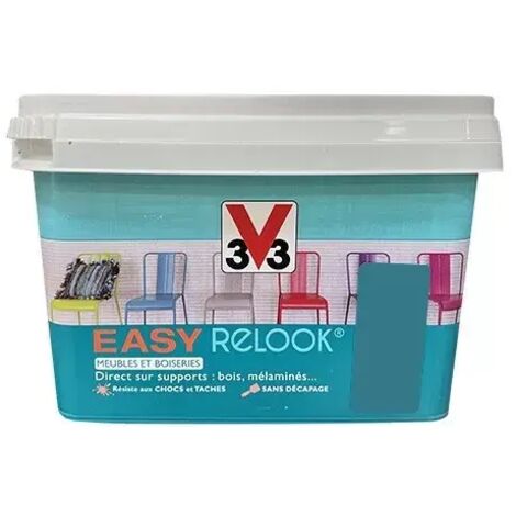 V33 Vernis Easy Relook Bleu aqua 0,5 L