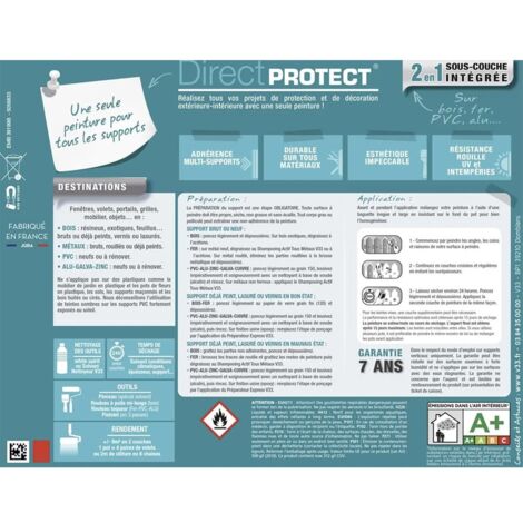 Peinture Glycéro Multi-matériaux V33 Direct Protect Figue fraiche 0,125 L