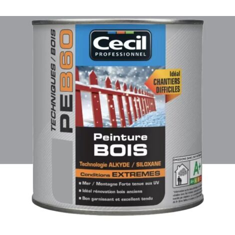 Peinture Bois Cécil Professionnel PEB60 Gris galet 0,5 L (1/3)