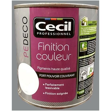 CECIL PE DECO Finition Couleur Gris béton Satin 0,5 L (1/2)