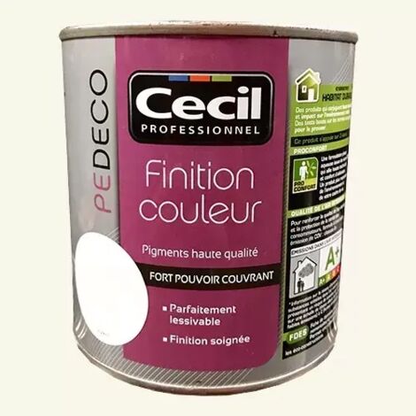 CECIL PE DECO Finition Couleur Kaolin Mat 0,5 L (1/2)