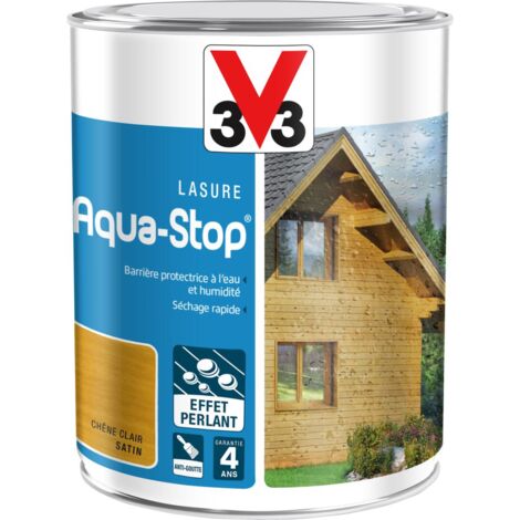 Lasure Aqua-Stop® V33 Chêne clair Satin 1L