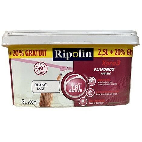 Peinture Ripolin solution anti-humidité blanc 3L