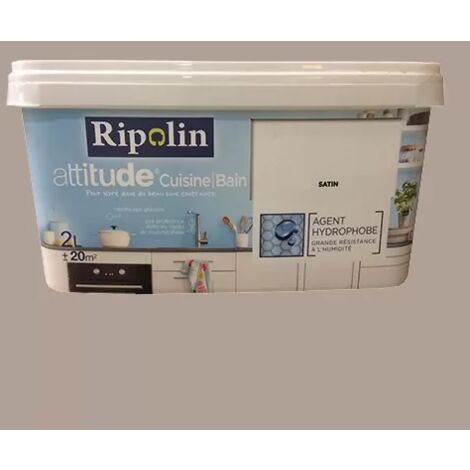 RIPOLIN Peinture acrylique Attitude Cuisine & Bain Savane 2 L
