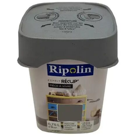 RIPOLIN Peinture Esprit Récup' Pièce à vivre Truffe 0,75 L (1/3)