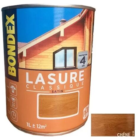 BONDEX Lasure Classique 4 ans Chêne 1 L (1/2)