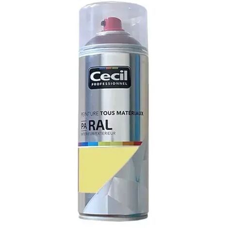 Peinture Aérosol Cécil Professionnel PA RAL - Ivoire satin (RAL 1015) 0,4 L
