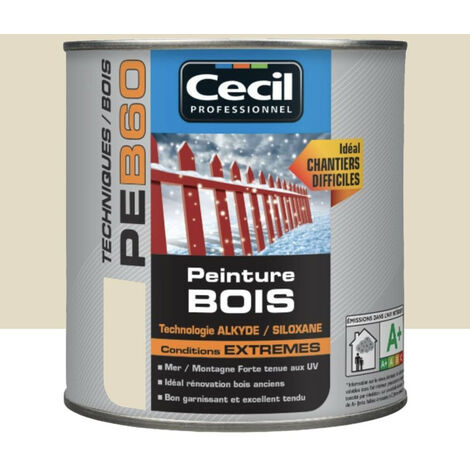 Peinture Bois Cécil Professionnel PEB60 Ivoire 0,5 L (1/3)