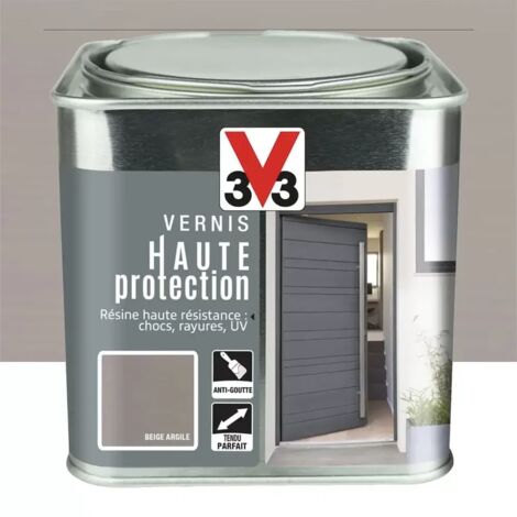 Vernis Haute protection V33 Beige argile Brillant 0,75 L