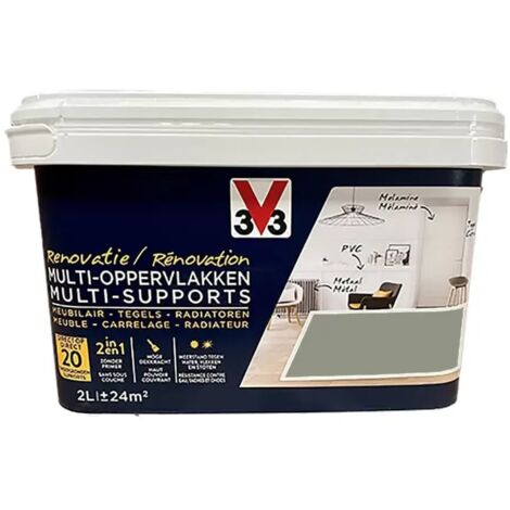Peinture V33 Rénovation Multi-Supports Vert kaki 0,5 L (1/2)