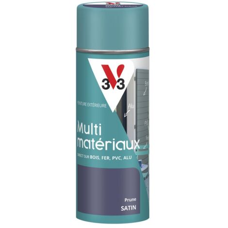 Peinture extérieure Multi-matériaux V33 Prune Satin 400ml
