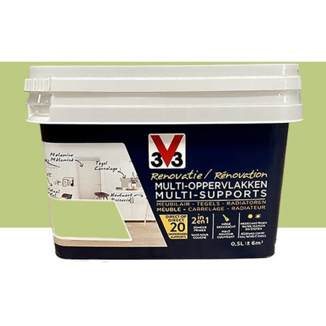 Peinture V33 Rénovation Multi-Supports Vert mousse 0,5 L (1/2)