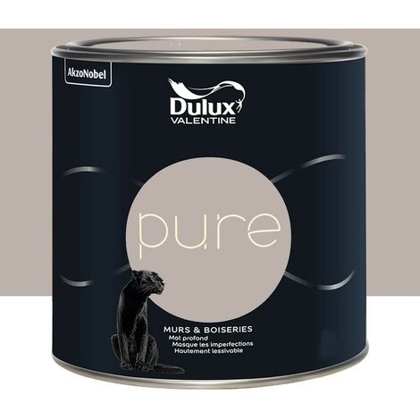 Dulux Valentine – Peinture murale couleur mat 0,5 L – Haute résistance aux chocs – Lessivable – Pour murs et boiseries – Pigments à fort pouvoir couvrant