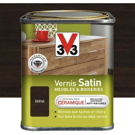 Vernis V33 Meubles et Boiseries Satin Ebène 0,25 L