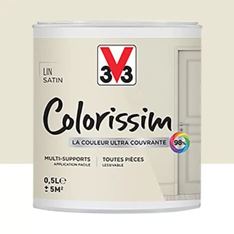 Peinture Multi-supports V33 Colorissim Satin Lin 0,5 L