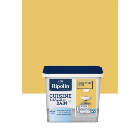 Peinture Cuisine & Salle de Bain RIPOLIN Jaune peske 0,75 L (1/4)