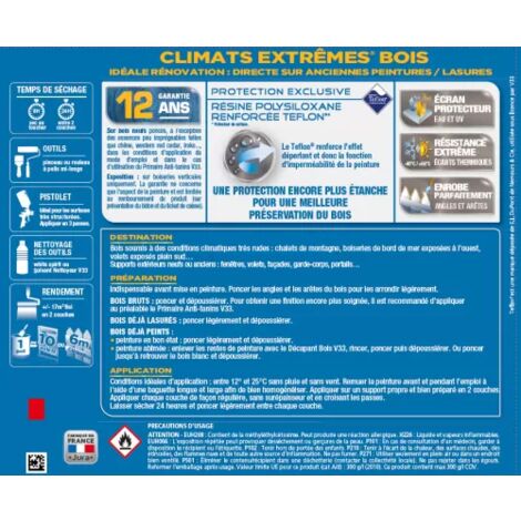 V33 Peinture Climats Extrêmes Brun Havane Brillant 0,125 L