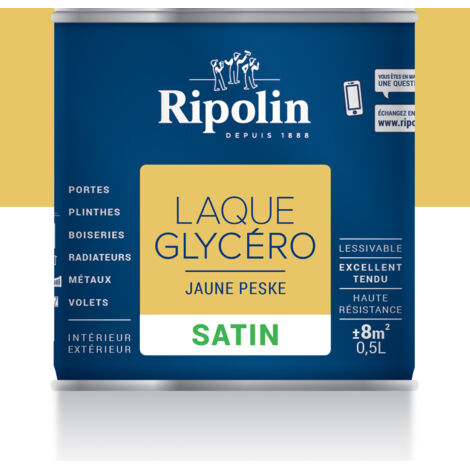 Laque Glycéro Ripolin Satin Jaune peske 0,5 L