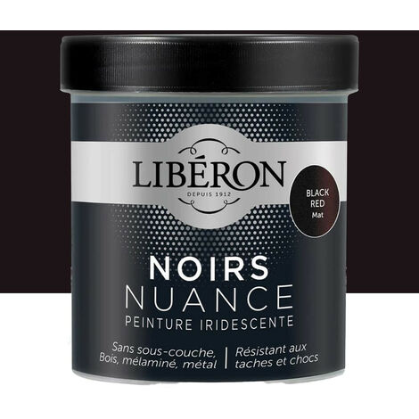 Peinture LIBÉRON Noirs Nuance Black Red mat 0,5 L (1/4)