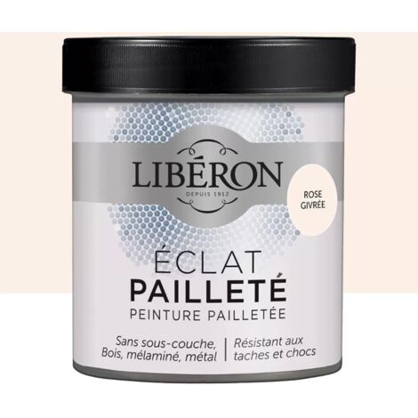 Peinture meuble Eclat Pailleté LIBERON Rose givré 0,5 L (1/3)