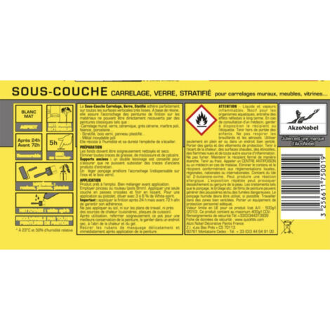 Sous Couche Carrelage, verre, stratifié JULIEN 0,5 L