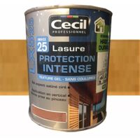 Lasure extérieure protection intense bois flotté 5 L – Haute protection pour bois extérieurs – Application intérieure possible – Cecil - LX525