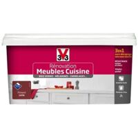 V33 Rénovation Meubles Cuisine (Bois vernis-Mélaminés-Stratifiés) Satin Piment 2 L