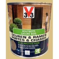 V33 Lasure Portes et chassis 4 ans Eco Protection Naturel 0,75 L