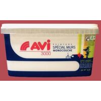 Peinture Spécial Murs Satin AVI Rouge pivoine 2,5 L