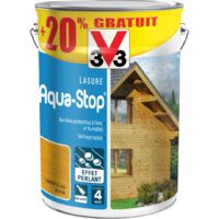 Lasure Aqua-Stop® V33 Chêne clair Satin 5L + 20%