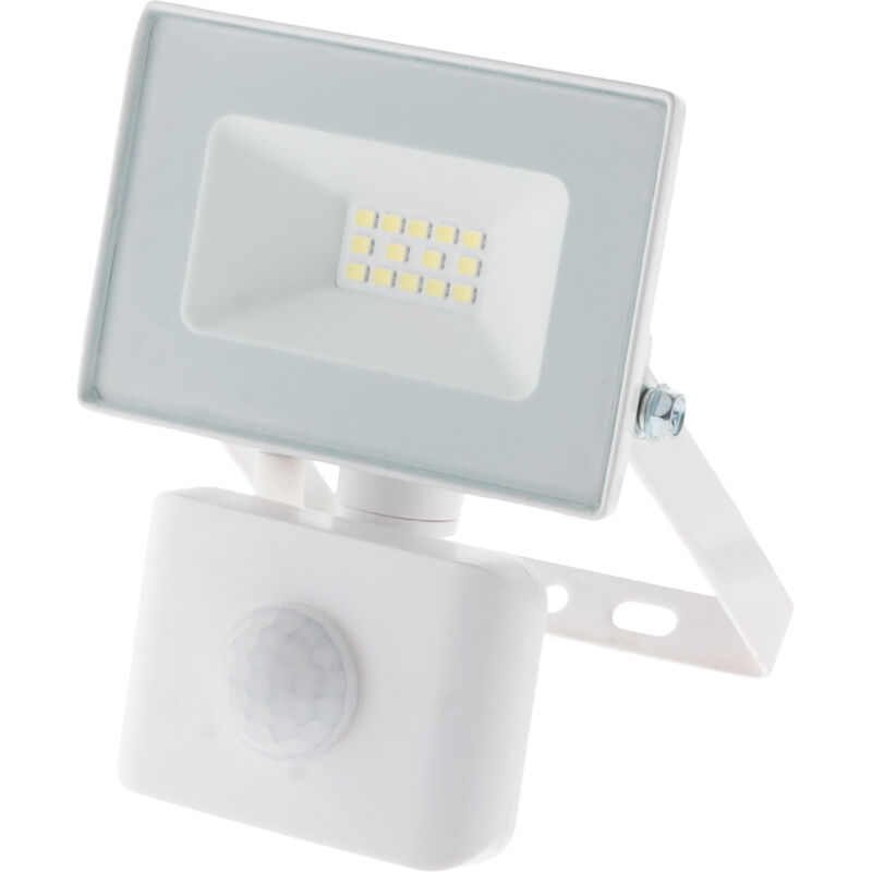 Projecteur LED de chantier - Technologie Sensor - 10W 900lm IP65 6500K - Blanc - A+ - Zenitech