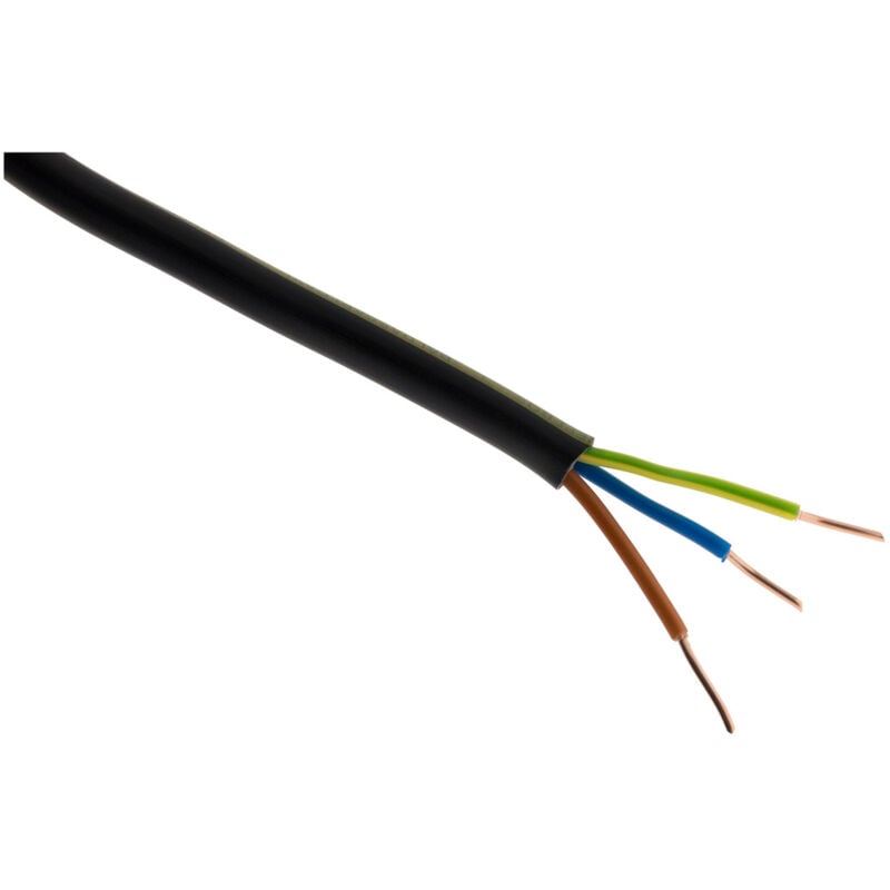 Câble d'alimentation électrique U-1000 R2V 3G2,5mm² - 15m - Zenitech