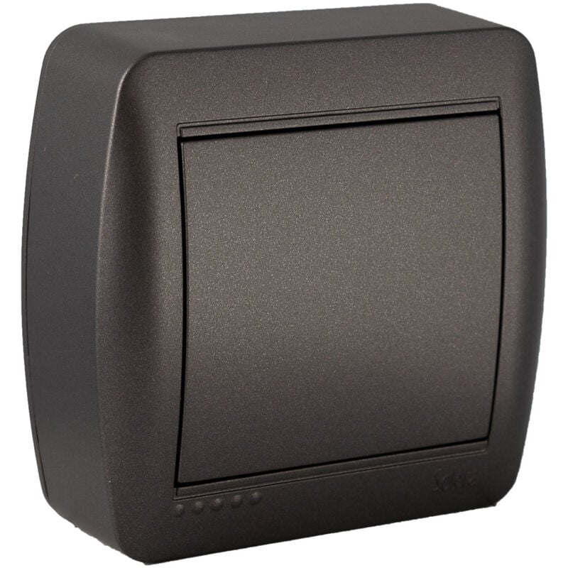 Boîte de jonction dérivation en saillie - Noir graphite - Solera